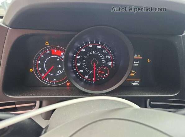 5NPLM4AG4PH104623 2023 HYUNDAI ELANTRA White Widok zestawu wskaźników