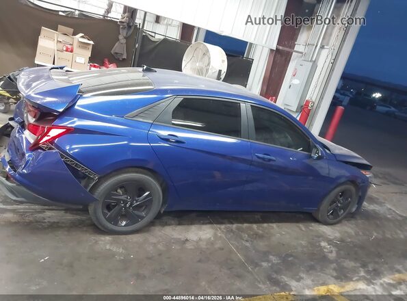5NPLM4AG6MH040550 2021 HYUNDAI ELANTRA Синий Панорамный вид салона 360°