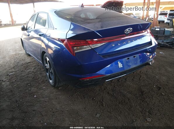 5NPLN4AGXMH026423 2021 HYUNDAI ELANTRA Blue უკანა მარცხენა