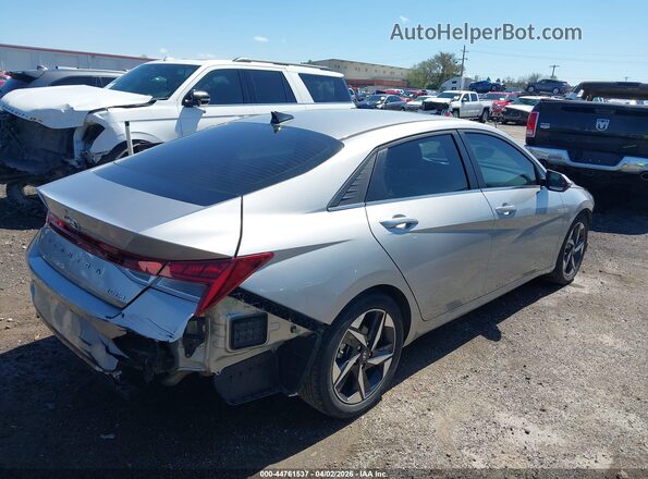 5NPLP4AG2MH027964 2021 HYUNDAI ELANTRA Серебряный Задняя правая четверть