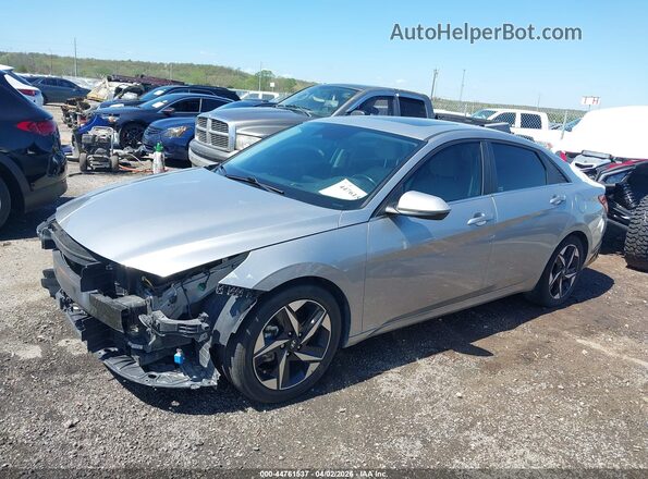 5NPLP4AG2MH027964 2021 HYUNDAI ELANTRA Серебряный Передняя левая четверть