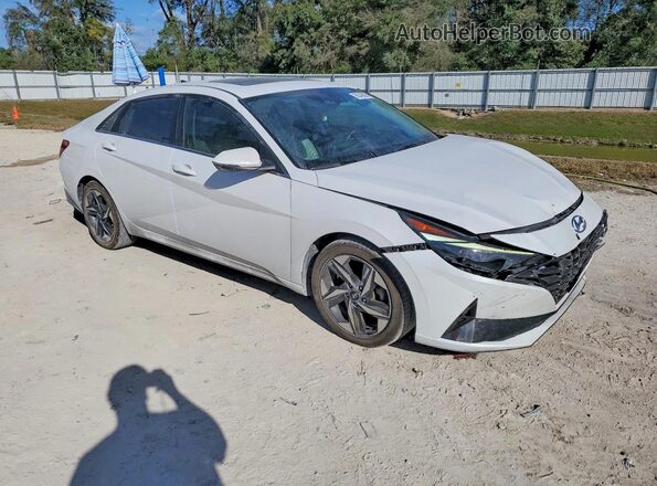 5NPLP4AG4NH069375 2022 HYUNDAI ELANTRA White Передня права чверть