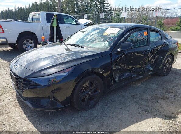 5NPLS4AG2MH043547 2021 HYUNDAI ELANTRA Черный Передняя левая четверть