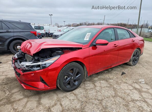 5NPLS4AG4NH081444 2022 HYUNDAI ELANTRA Red Przód lewy