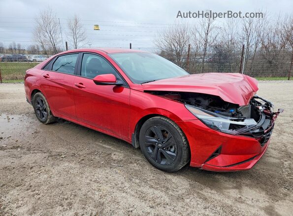 5NPLS4AG4NH081444 2022 HYUNDAI ELANTRA Red Przód prawy
