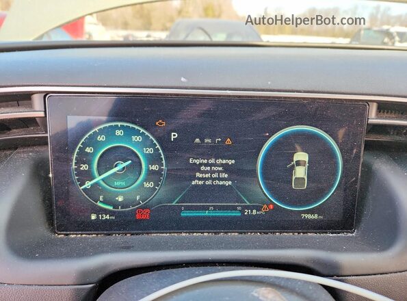 5NTJCDAE0RH081662 2024 HYUNDAI SANTA Green Widok zestawu wskaźników