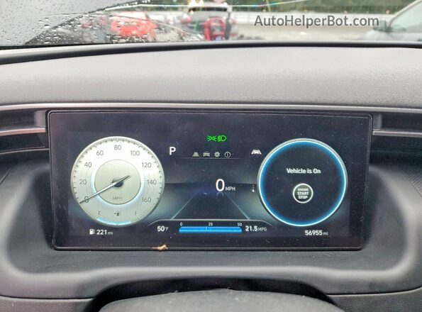 5NTJDDAFXNH011196 2022 HYUNDAI SANTA Black Սարքավորումների վահանակի տեսք