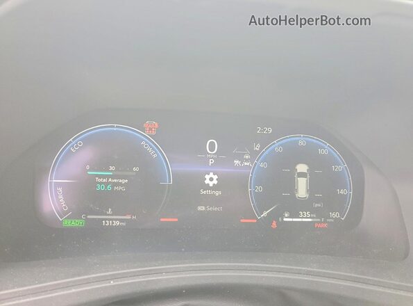 5TDACAB53SS055911 2025 TOYOTA HIGHLANDER HYBRID Серый Вид щитка приборов