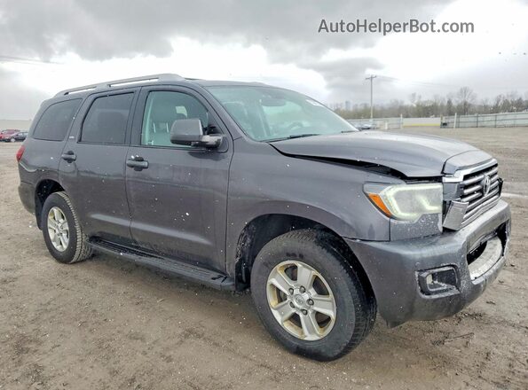 5TDBY5G13JS158117 2018 TOYOTA SEQUOIA Серый Передняя правая четверть
