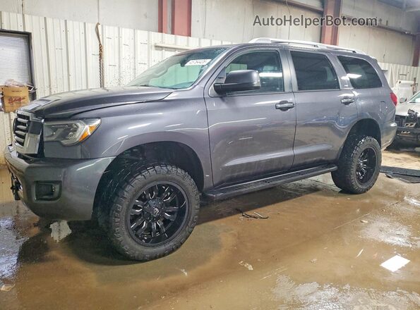 5TDBY5G19JS157716 2018 TOYOTA SEQUOIA Серый Передняя левая четверть