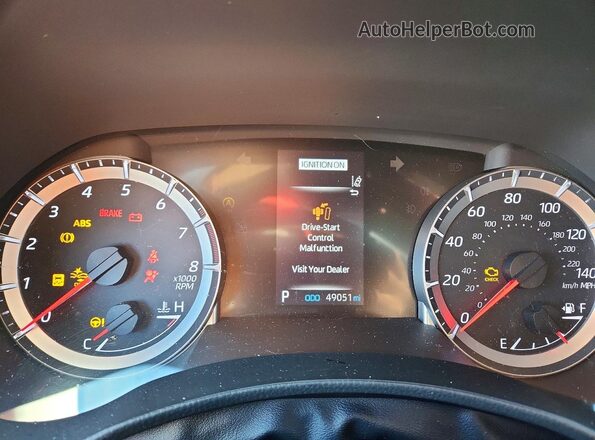 5TDBZRBH2LS521244 2020 TOYOTA HIGHLANDER Белый Вид щитка приборов