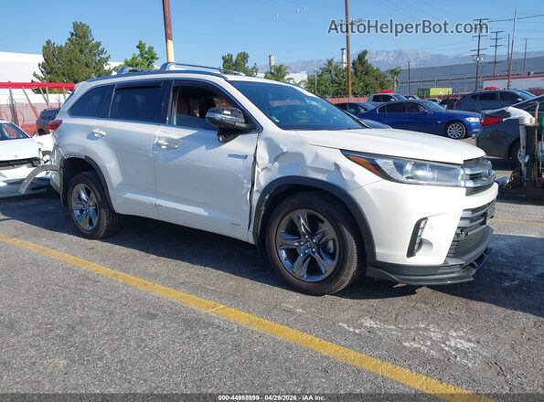 5TDDGRFH7JS038595 2018 TOYOTA LIMITED White Delantero derecho