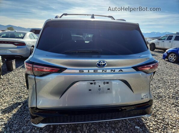 5TDDRKEC2MS005127 2021 TOYOTA SIENNA Silver Vista trasera