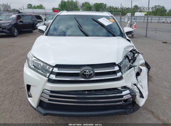 5TDDZRFH6JS900019 2018 TOYOTA LIMITED White Widok zestawu wskaźników