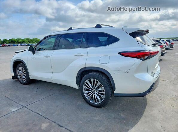 5TDFARAH7MS010351 2021 TOYOTA HIGHLANDER HYBRID Белый Задняя левая четверть