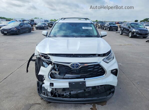 5TDFARAH7MS010351 2021 TOYOTA HIGHLANDER HYBRID Белый Вид спереди