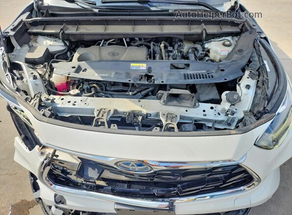 5TDFARAH7MS010351 2021 TOYOTA HIGHLANDER HYBRID Белый Вид подкапотного пространства