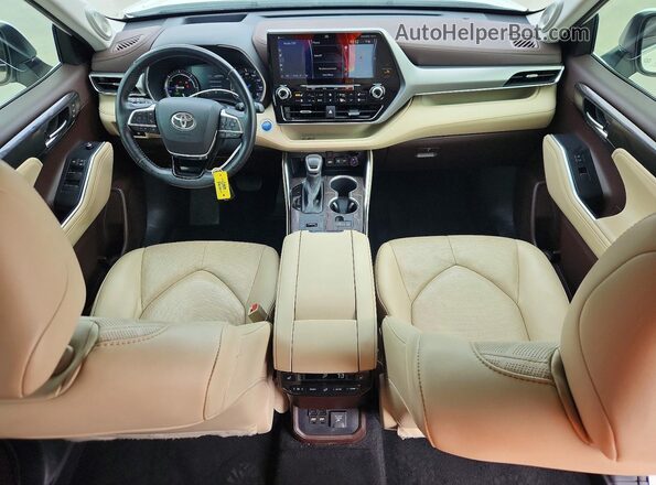5TDFARAH7MS010351 2021 TOYOTA HIGHLANDER HYBRID Белый Вид панели приборов
