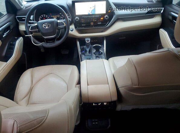 5TDFZRAH0MS082680 2021 TOYOTA HIGHLANDER Black Առջևի վահանակի տեսք