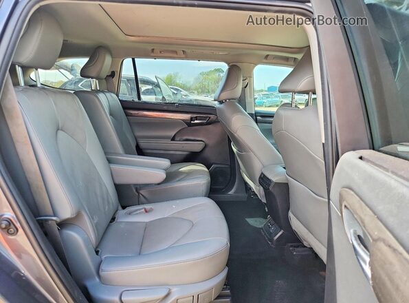 5TDFZRAH8LS030275 2020 TOYOTA HIGHLANDER Серый Вид задней части салона