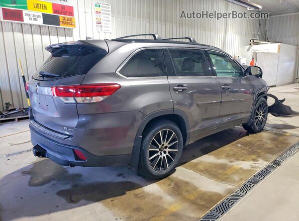5TDJZRFH0HS375357 2017 TOYOTA HIGHLANDER Gray Trasero derecho