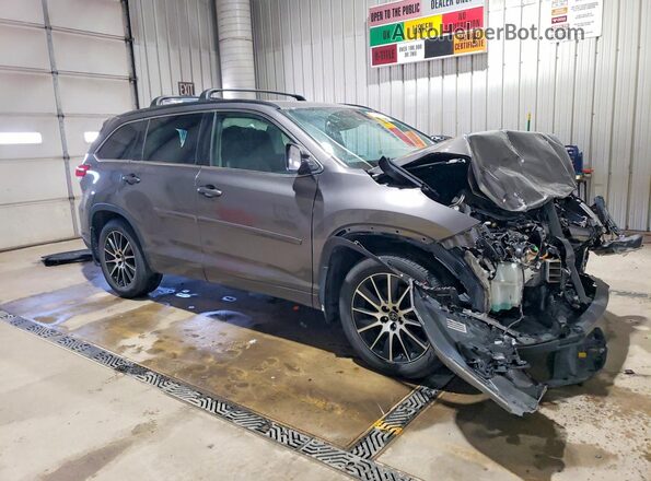 5TDJZRFH0HS375357 2017 TOYOTA HIGHLANDER Gray Delantero derecho