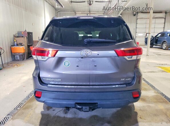 5TDJZRFH0HS375357 2017 TOYOTA HIGHLANDER Gray Vista trasera