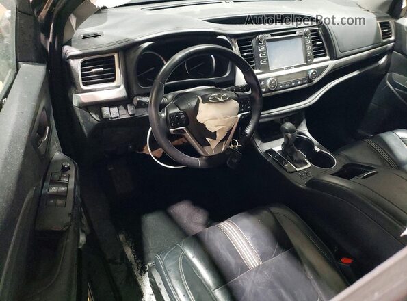 5TDJZRFH0HS375357 2017 TOYOTA HIGHLANDER Gray Vista del salpicadero