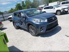 2018 Toyota Highlander Xle Blue vin: 5TDJZRFH8JS486924
