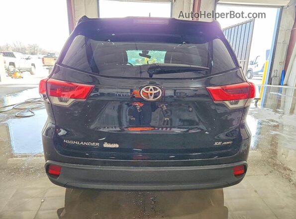 5TDJZRFH9JS800371 2018 TOYOTA HIGHLANDER Black Vista trasera