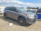 2018 Toyota Highlander Se Gray vin: 5TDJZRFHXJS559095