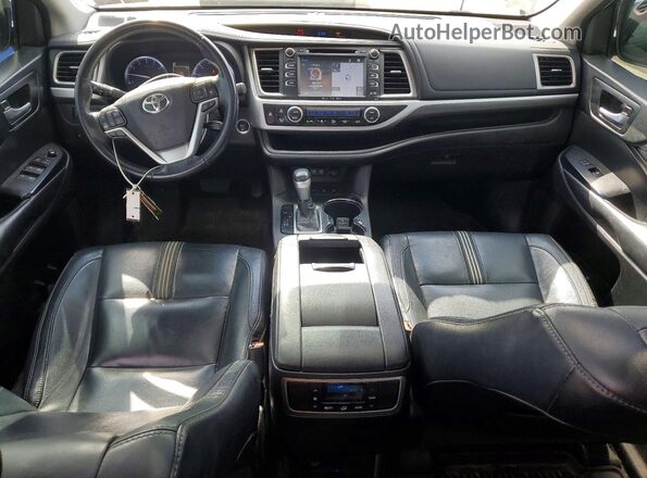5TDJZRFHXJS559095 2018 TOYOTA HIGHLANDER Gray Вид панелі приладів