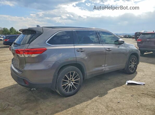 5TDJZRFHXJS559095 2018 TOYOTA HIGHLANDER Gray Задня права чверть