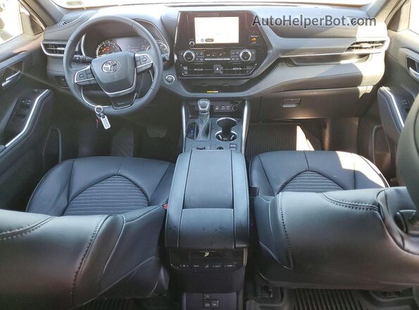 5TDKDRAH1PS508622 2023 TOYOTA HIGHLANDER Black Widok deski rozdzielczej