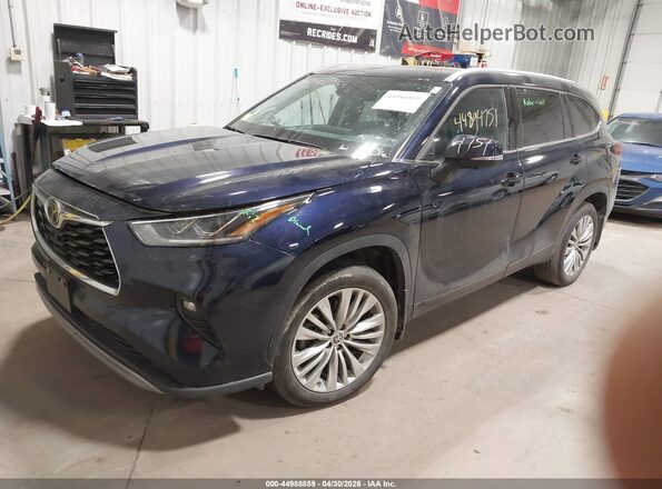 5TDKDRBH4SS578266 2025 TOYOTA HIGHLANDER Blue Przód lewy