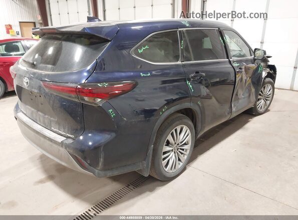 5TDKDRBH4SS578266 2025 TOYOTA HIGHLANDER Blue Tył prawy