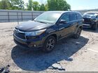 2016 Toyota Highlander Xle V6 Черный vin: 5TDKKRFH7GS504489