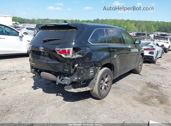 5TDKKRFH7GS504489 2016 TOYOTA LE Черный Задняя правая четверть