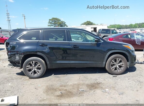 5TDKKRFH7GS504489 2016 TOYOTA LE Черный Вид задней части салона
