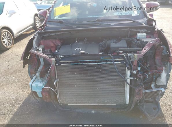 5TDKZRFH2JS548001 2018 TOYOTA HIGHLANDER Бордовый Вид сзади
