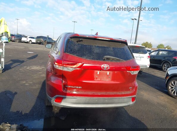 5TDKZRFH2JS548001 2018 TOYOTA HIGHLANDER Бордовый 