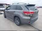 2018 Toyota Highlander Xle Серый vin: 5TDKZRFH6JS271370