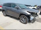 2018 Toyota Highlander Xle Gray vin: 5TDKZRFH6JS541004