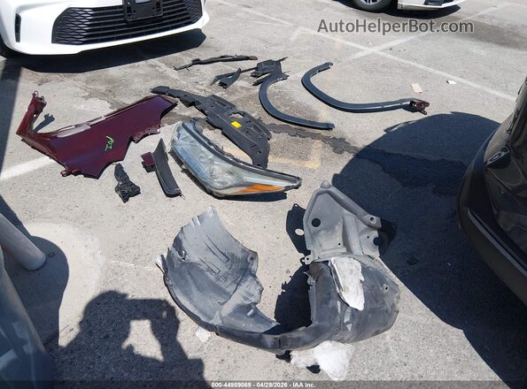 5TDKZRFH7JS285035 2018 TOYOTA LE Burgundy ხელსაწყოთა პანელის ხედი