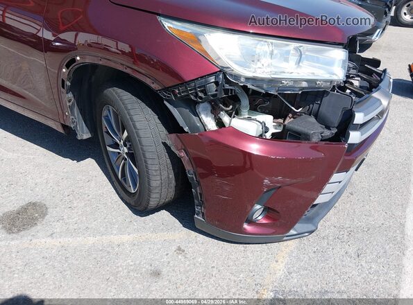 5TDKZRFH7JS285035 2018 TOYOTA LE Burgundy 