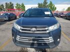 2018 Toyota Highlander Xle Blue vin: 5TDKZRFH8JS285237