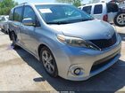 2016 Toyota Sienna Se Premium 8 Passenger Silver vin: 5TDXK3DC9GS749935