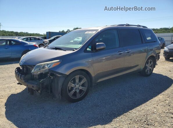 5TDXZ3DC6HS802491 2017 TOYOTA SIENNA Серый Передняя левая четверть