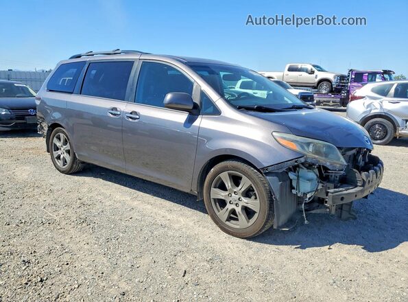 5TDXZ3DC6HS802491 2017 TOYOTA SIENNA Серый Передняя правая четверть