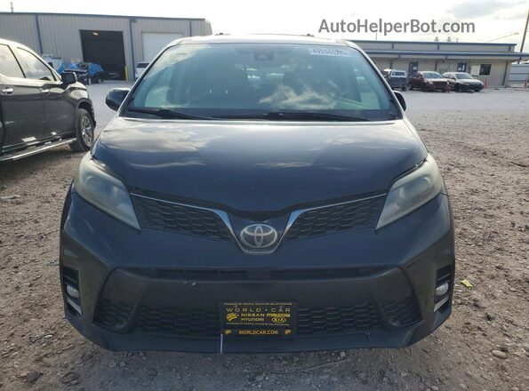 5TDXZ3DCXJS916130 2018 TOYOTA SIENNA Black Вид спереду